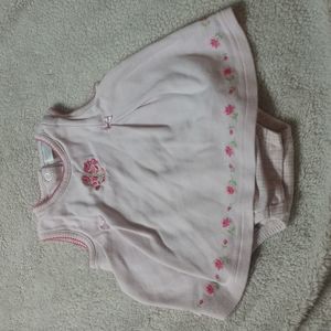 2/$15 Vintage Carter's Baby Girl Pink Flower Romper Size 0-3 Months